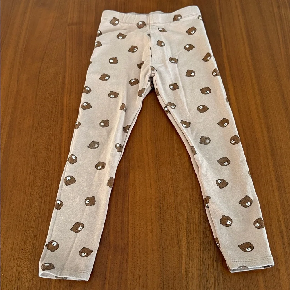 Zara Kids Light Brown Bear Pattern Sweatshirt